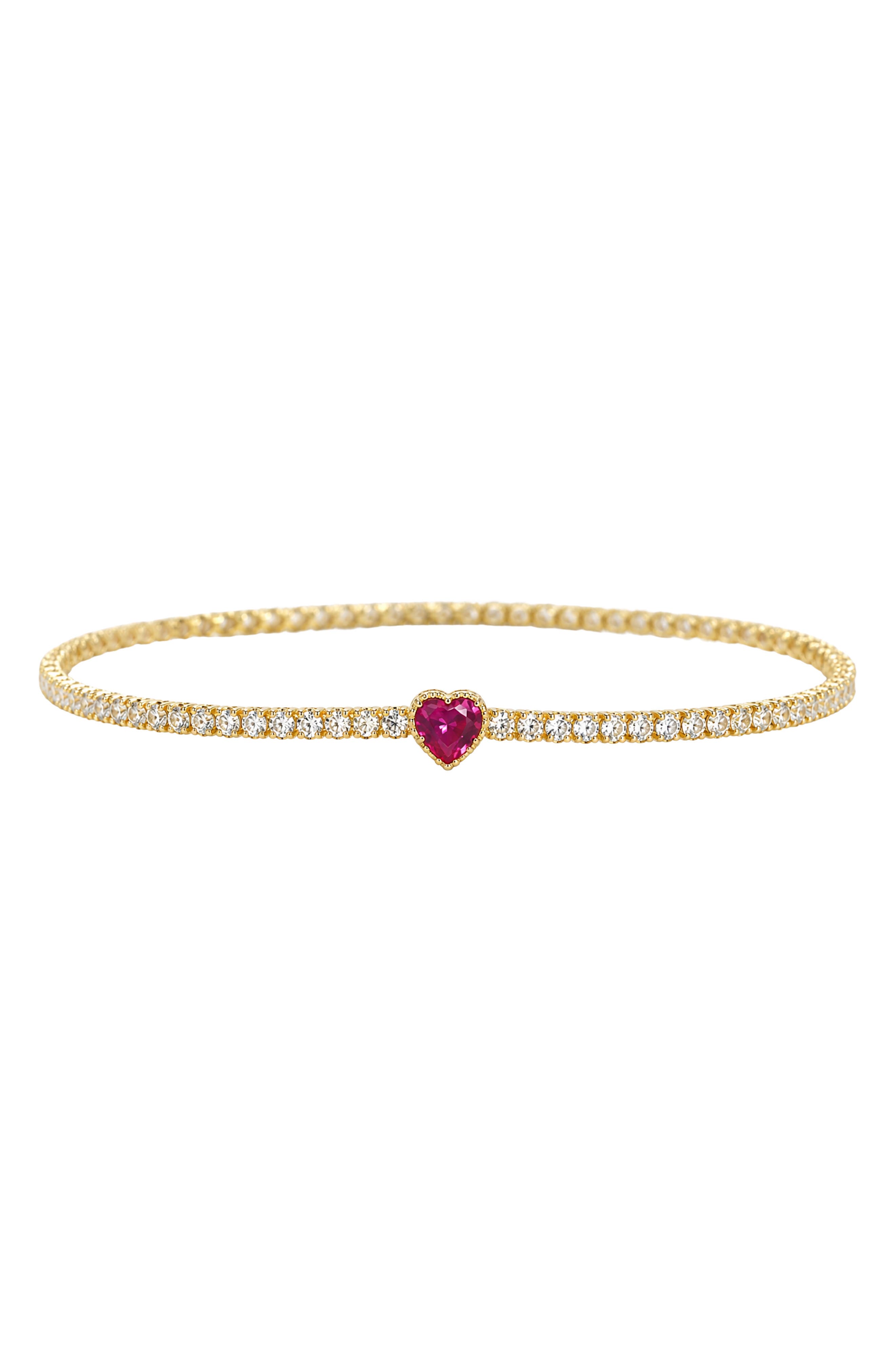 Heart Tennis Bracelet