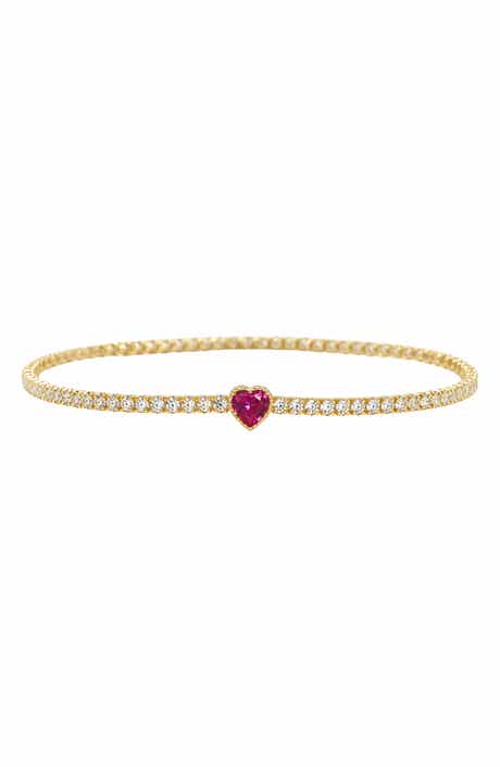 Heart Tennis Bracelet