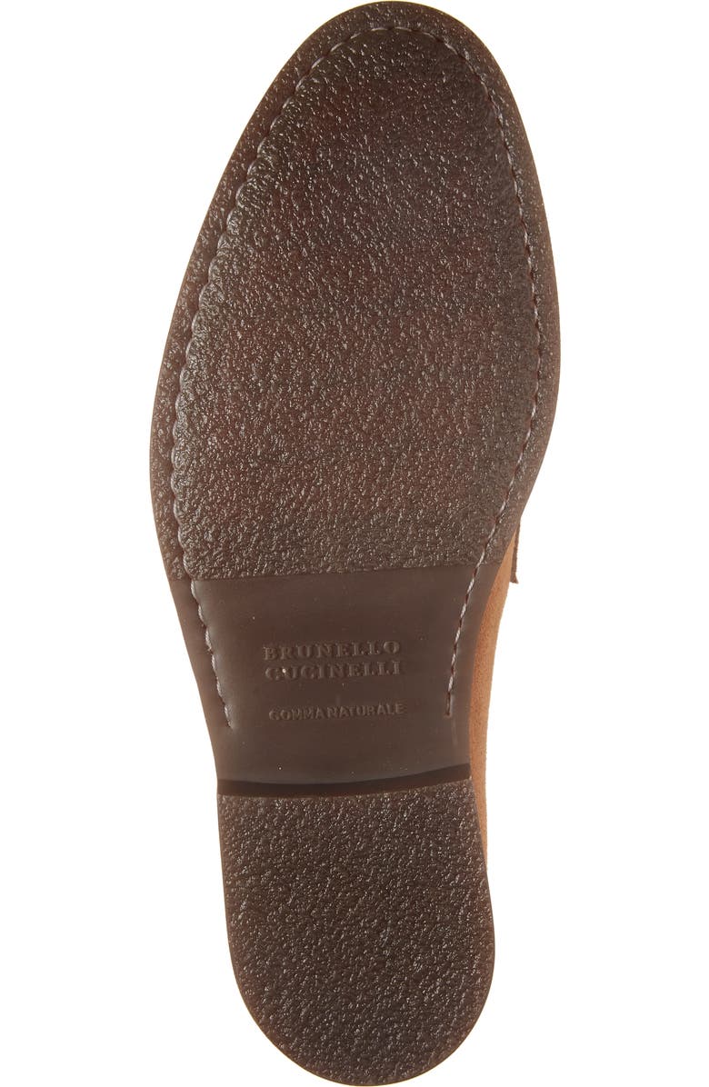 Brunello Cucinelli Suede Penny Loafer, Alternate, color,