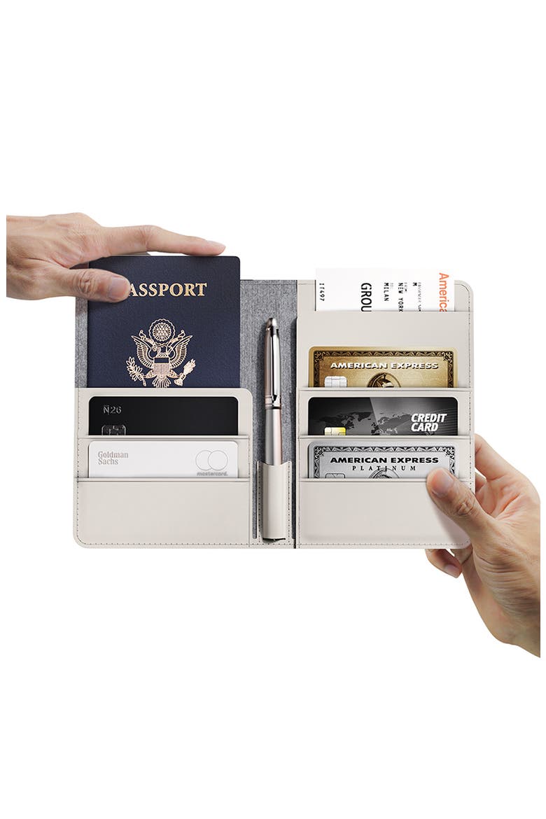 LOC8 Passport Finder Wallet, Alternate, color, LIGHT GREY