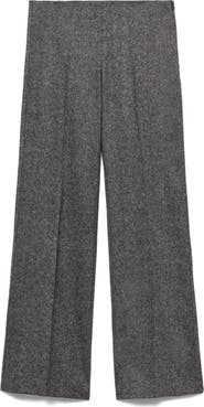 MANGO Marbled Wool-Blend Suit Pants