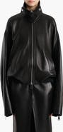 Khaite Hamett Leather Bomber Jacket