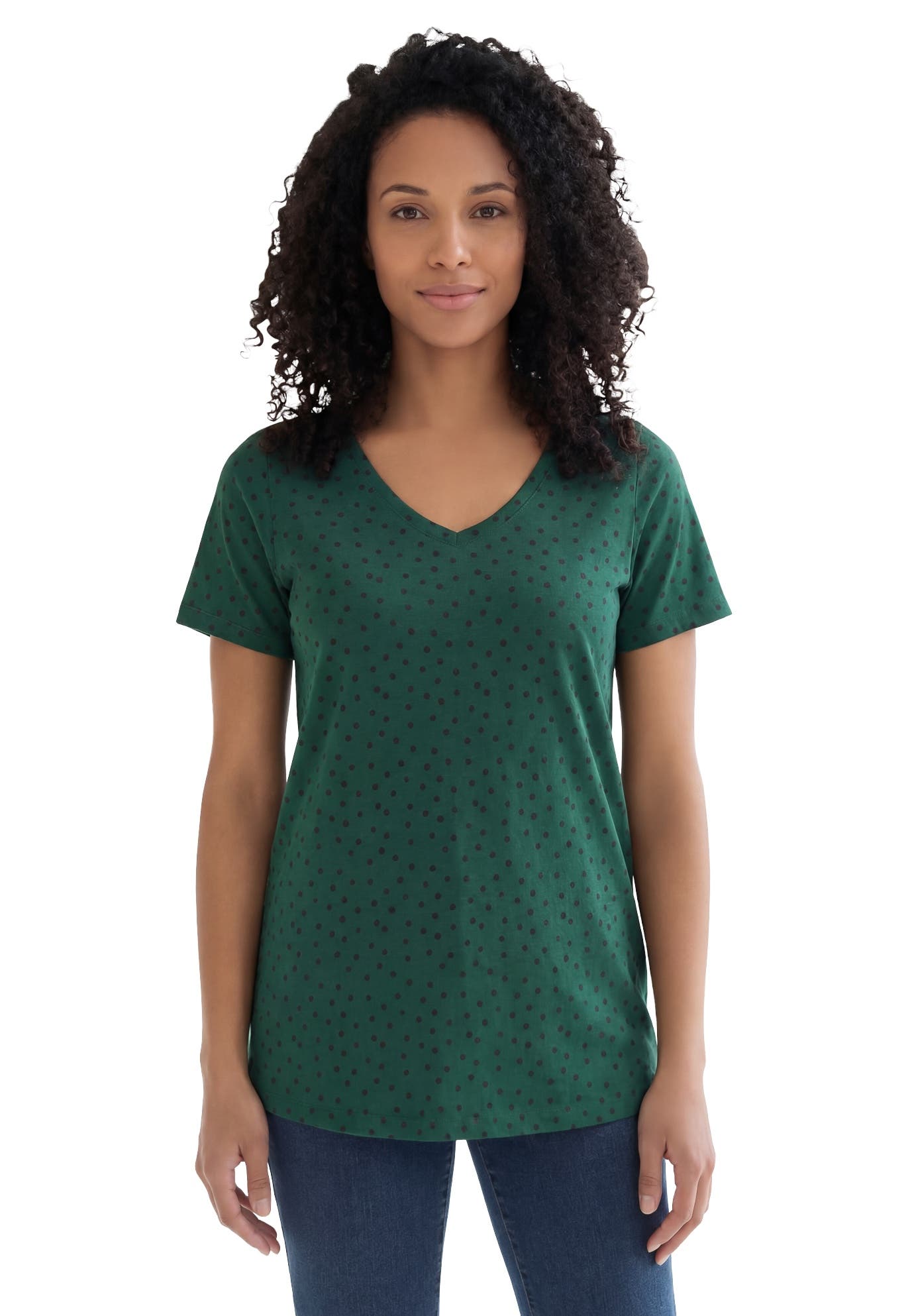 EMERALD GREEN PAINTED DOT