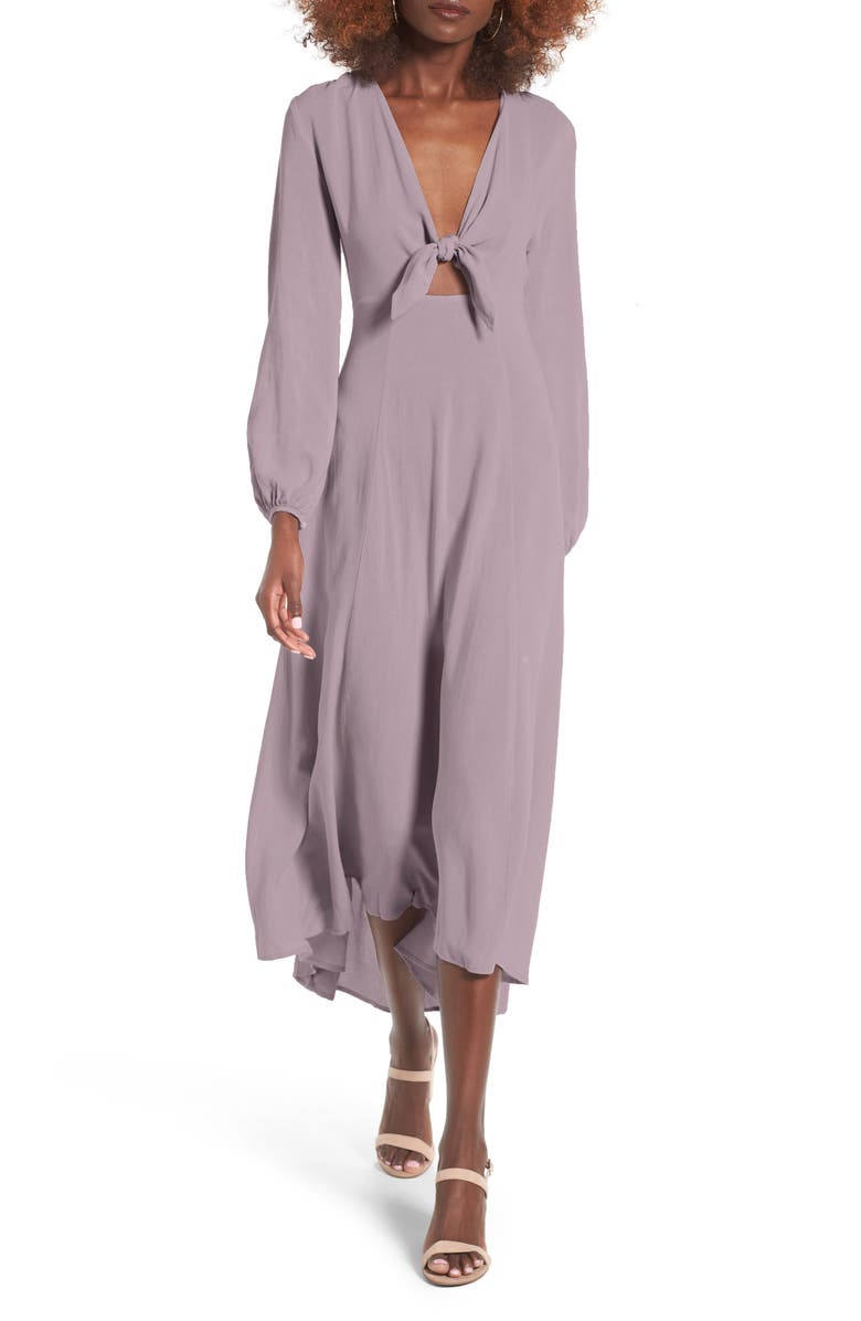 All in Favor Front Tie Maxi Dress, Main, color,
