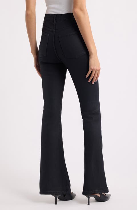 Austin Coated High Waist Bootcut Jeans