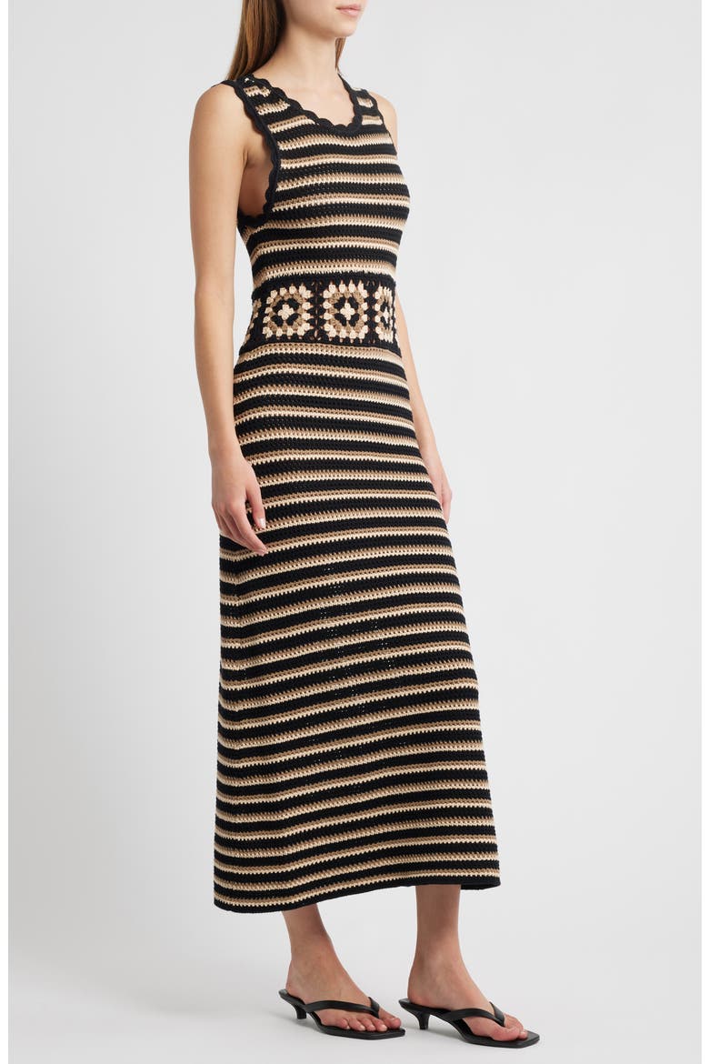 Coco Crochet Midi Dress, Alternate, color, MILOS CROCHET