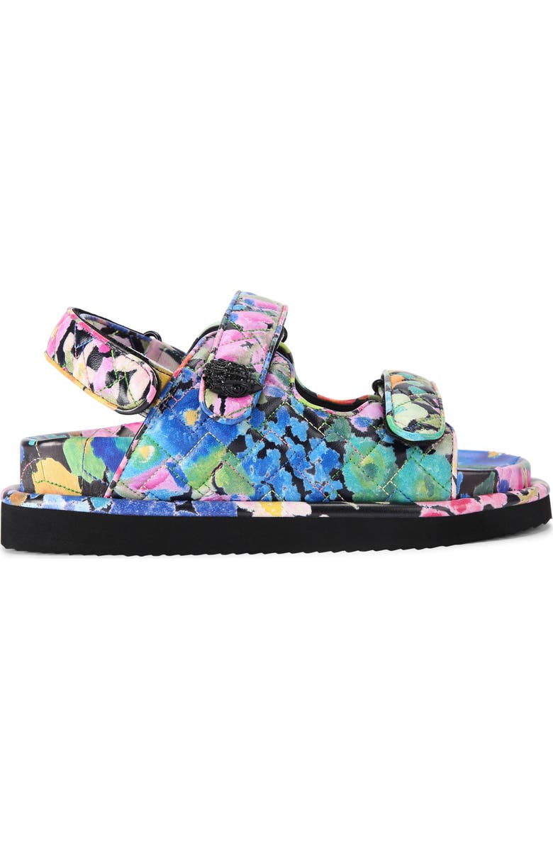 Kurt Geiger London Orson Floral Print Quilted Sandal, Main, color,