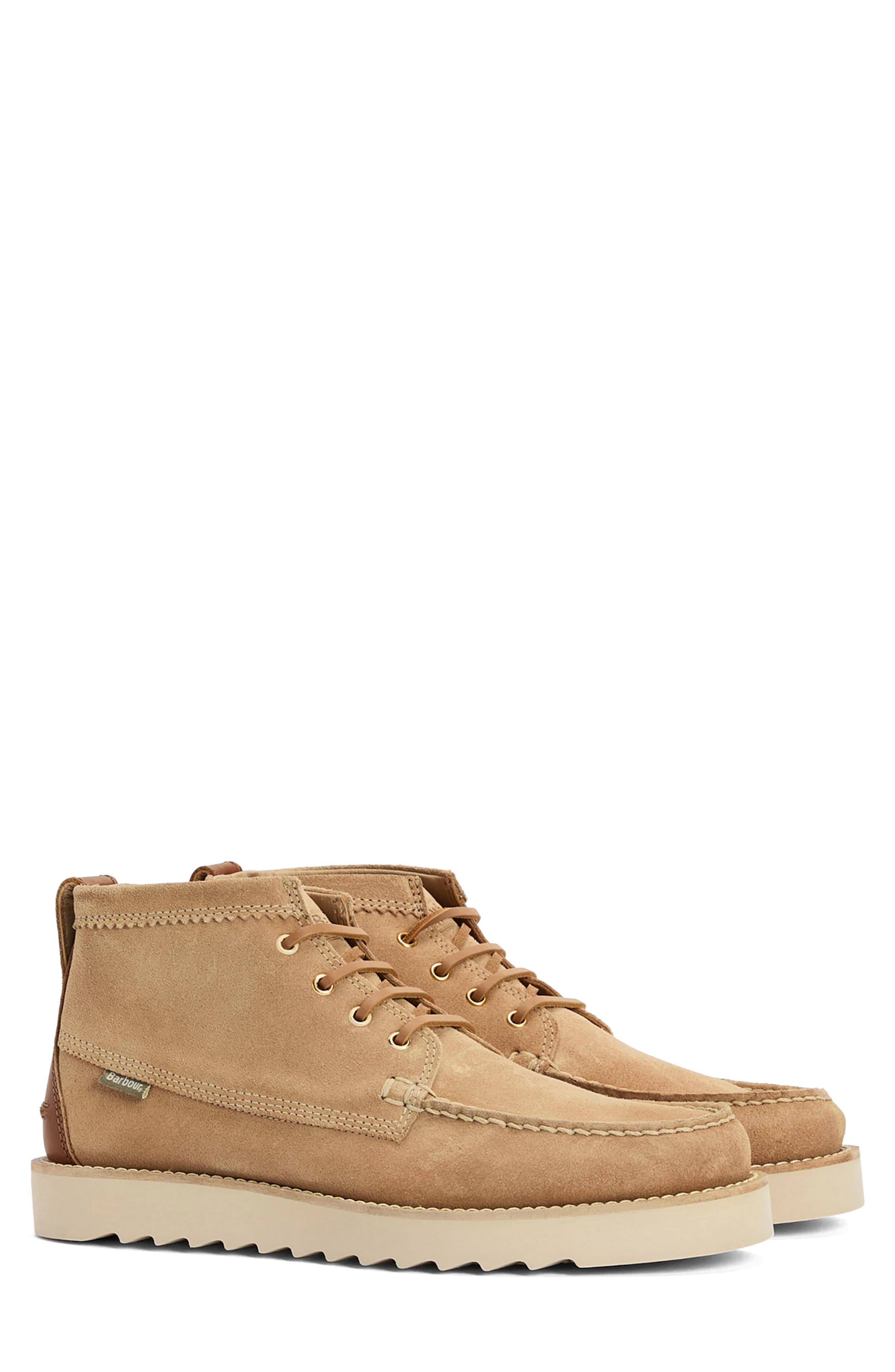 Barbour Hadston Chukka Boot, Main, color, Trench Suede