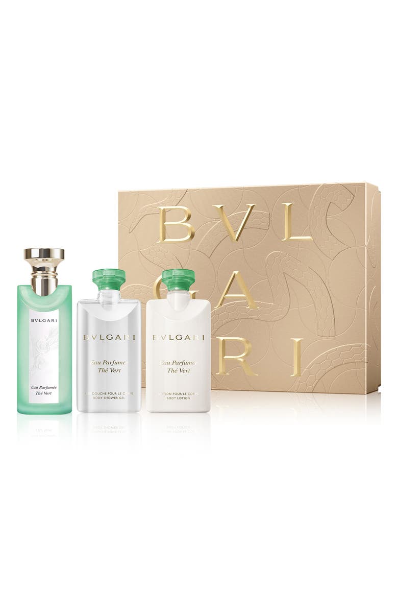 BVLGARI Eau Parfumée thé Vert Eau de Toilette Set, Main, color, 
