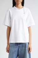 SPORTMAX Oblato Chain Embellished Cotton T-Shirt