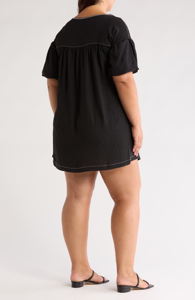 MAX STUDIO Bubble Sleeve Dress, Alternate, color, Black