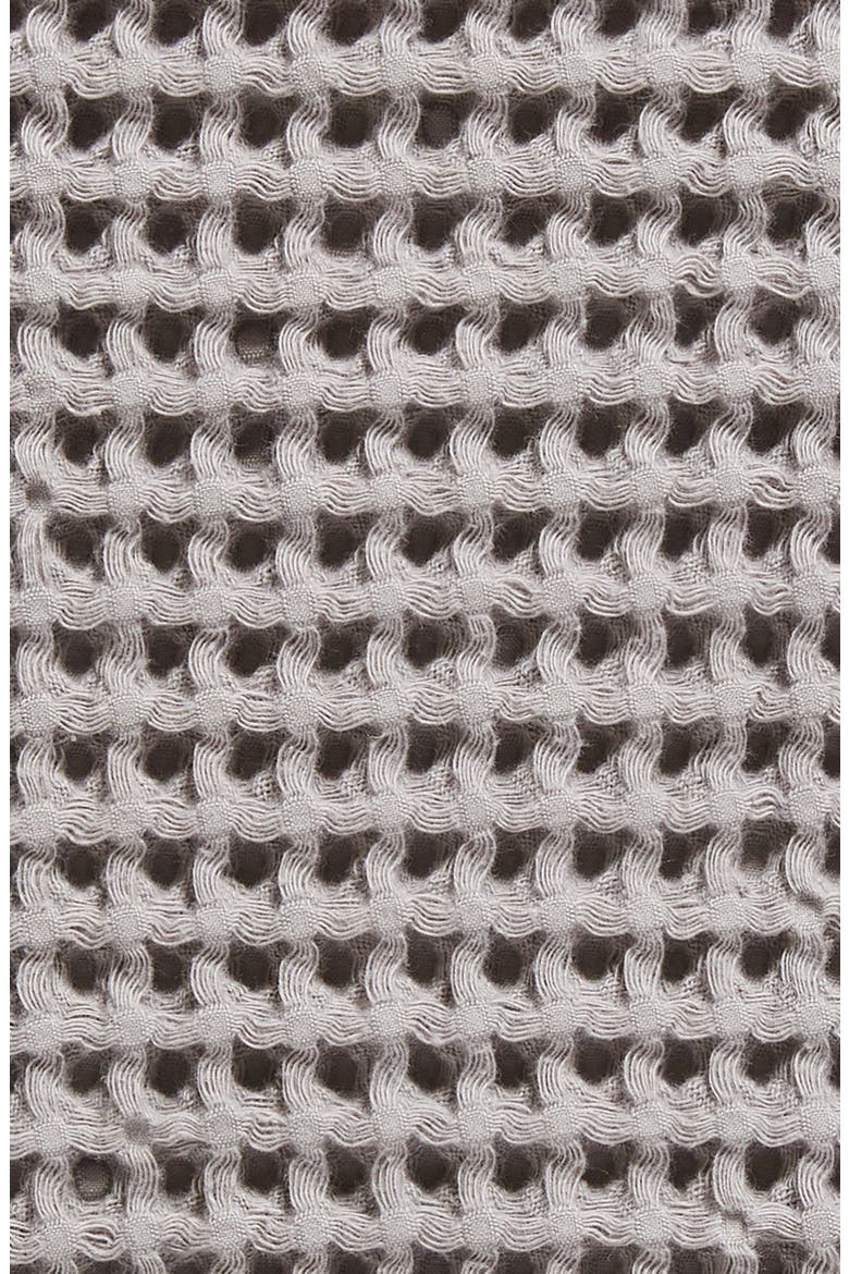 Turkish Cotton Waffle Bath Essentials, Alternate, color, CHARCOAL