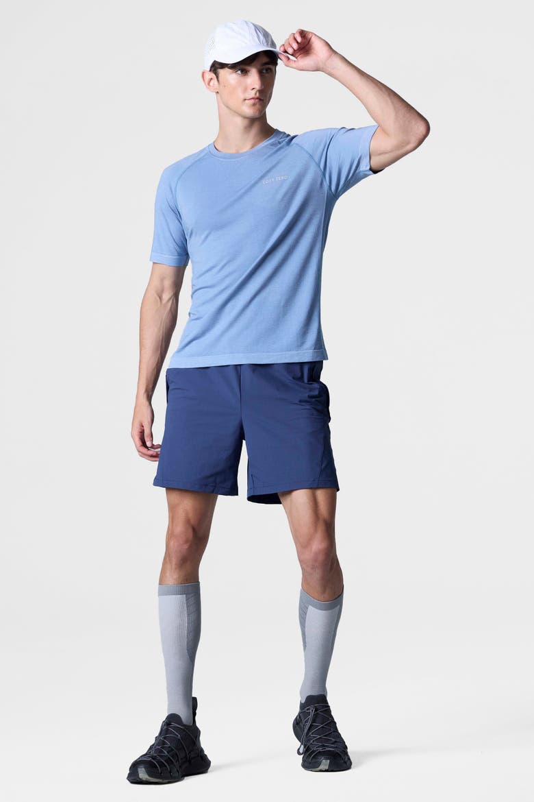 Tech Merino Light Weight Daily Tee, Alternate, color, Faded Denim