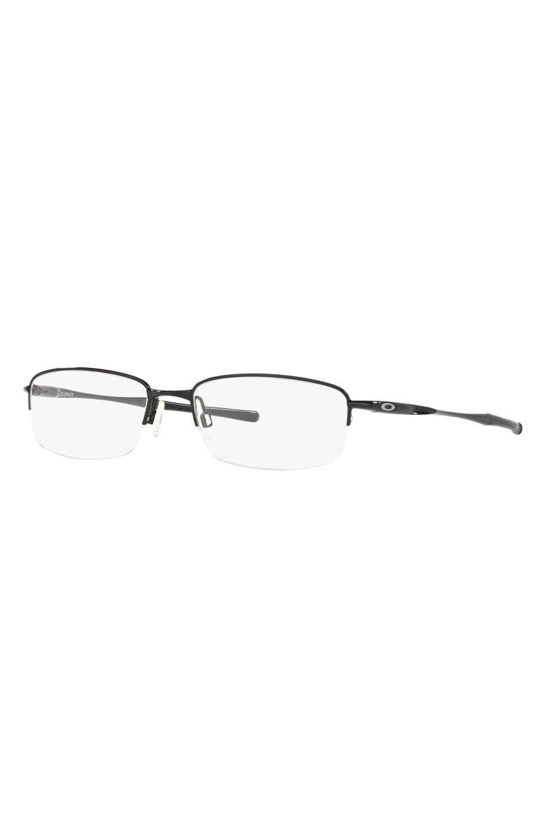 Oakley Clubhouse 52mm Semi Rimless Optical Glasses, Alternate, color, Black