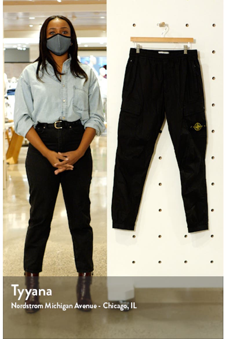 Stretch Cotton Cargo Joggers video