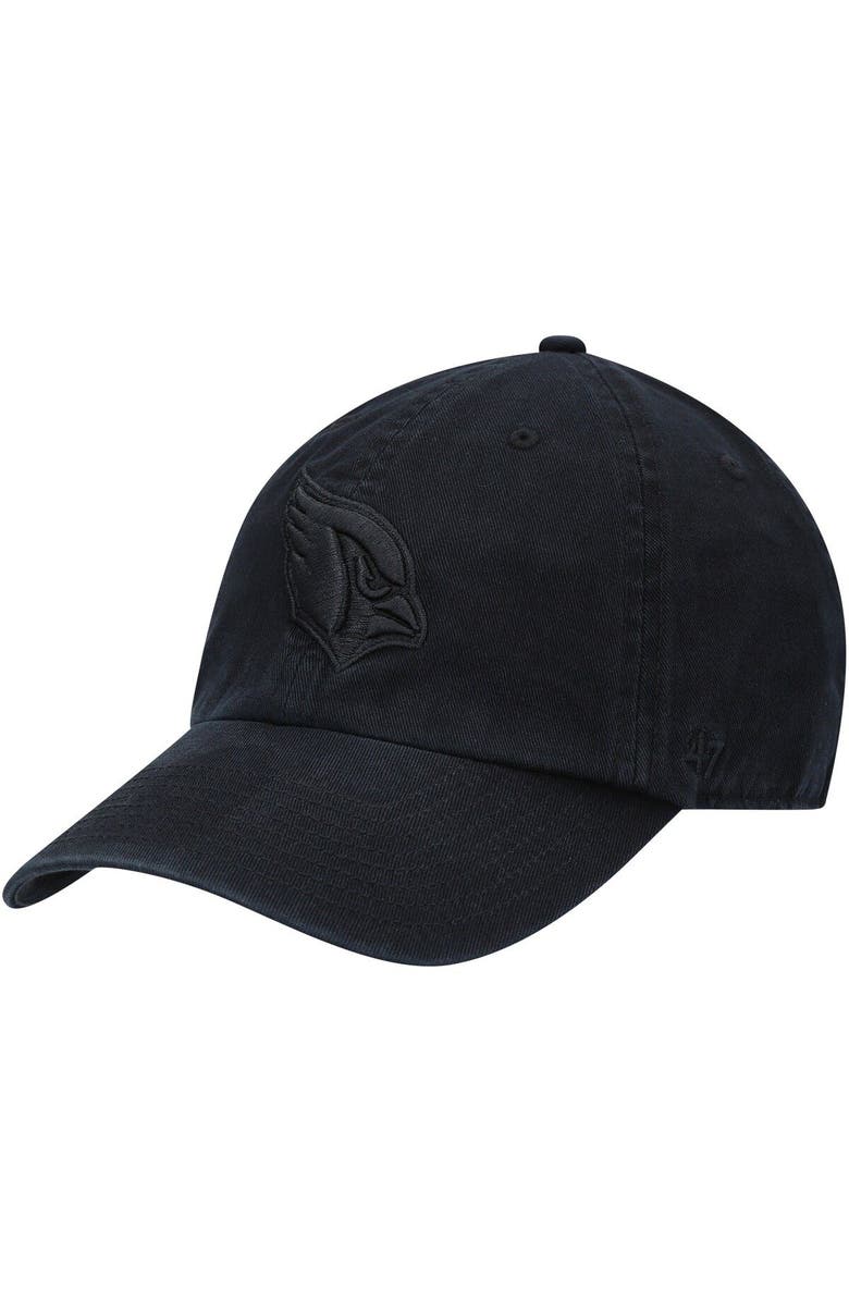 '47 Men's '47 Black Arizona Cardinals Team Tonal Clean Up Adjustable Hat, Main, color, Black