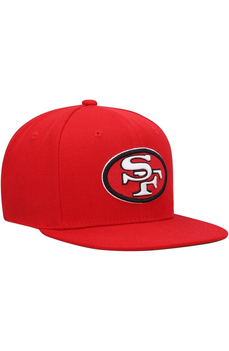 Mitchell & Ness Youth Mitchell & Ness Scarlet San Francisco 49ers Gridiron Classics Ground Snapback Hat, Alternate, color, Scarlet