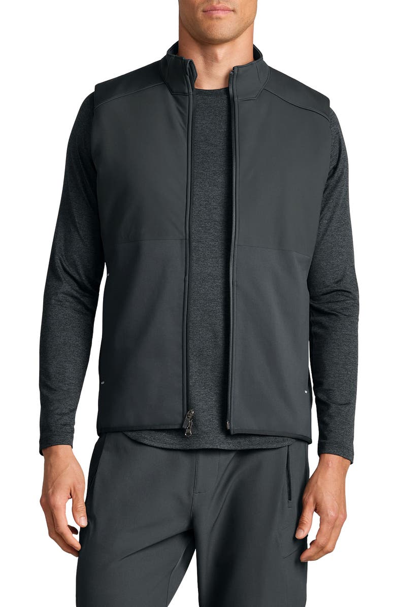 Rhone True North Water Repellent Vest, Main, color, Pine Gray