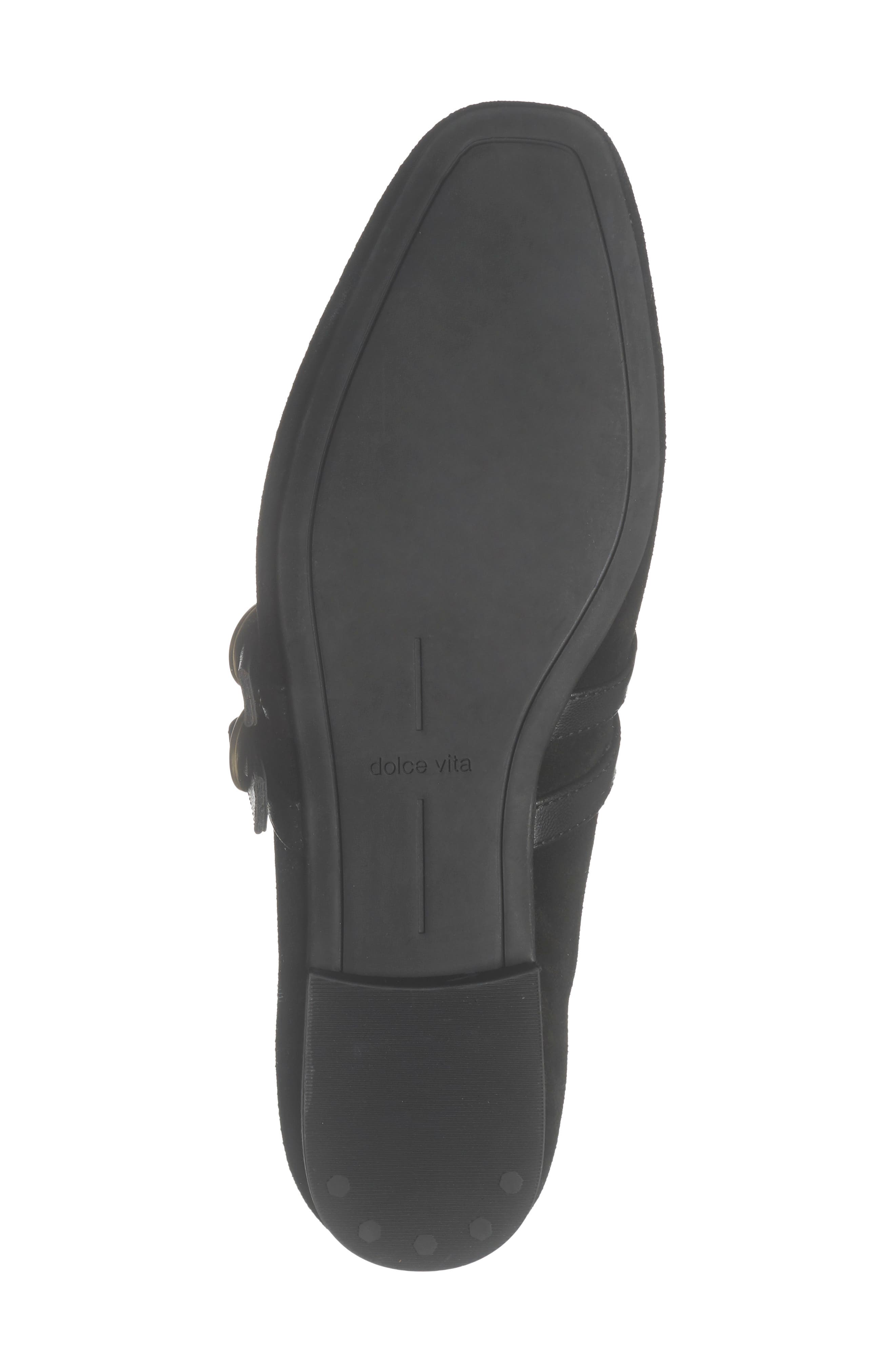 Alenia Grommet Mary Jane Flat, Alternate, color, ONYX SUEDE