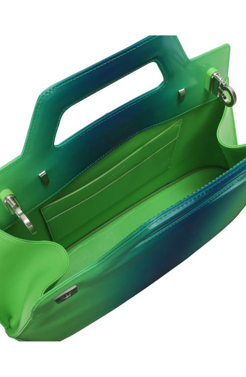 Ferragamo Gancini Leather Tote Bag In Green