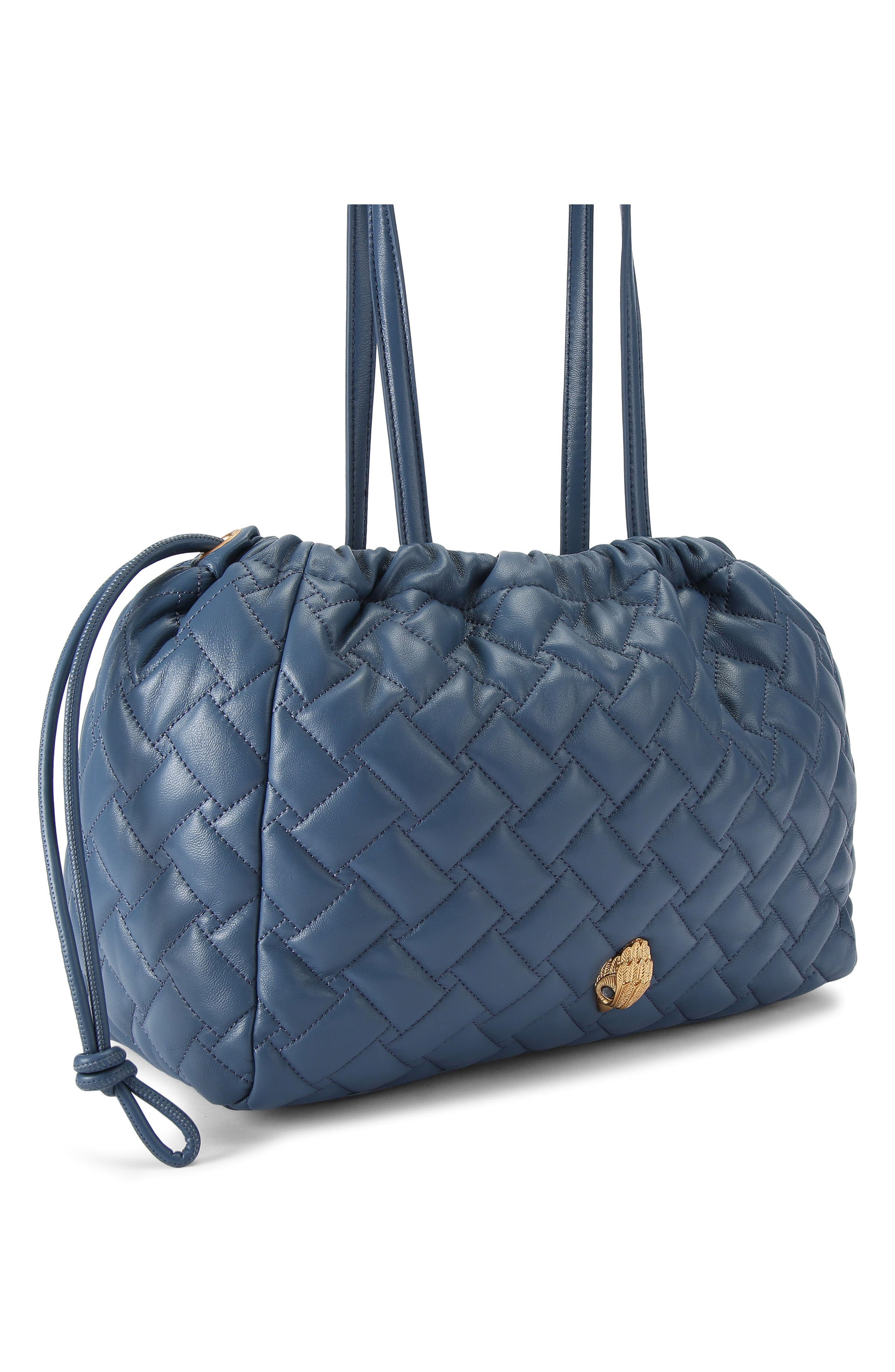 Kurt Geiger London Kensington String Quilted Leather Tote, Alternate, color, 