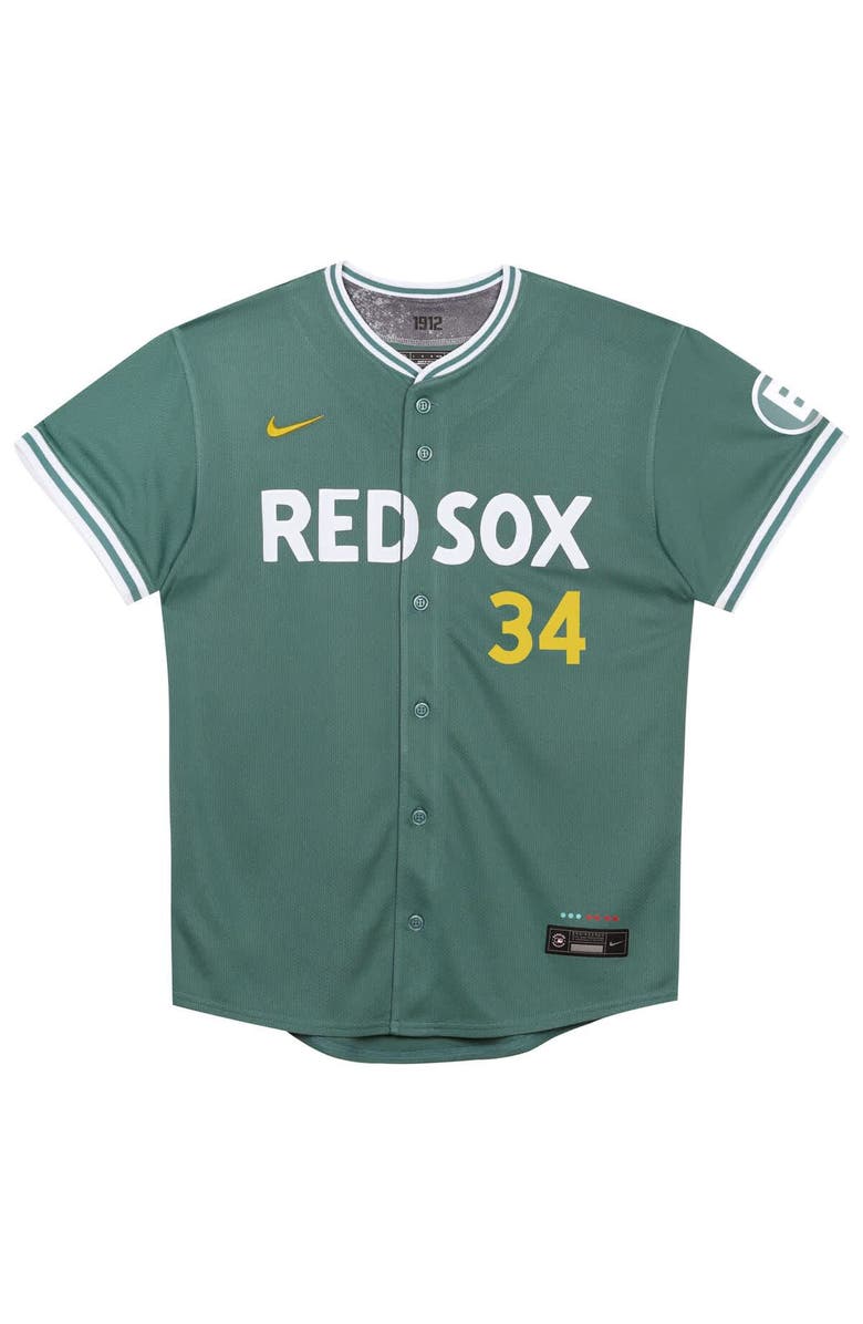Nike Preschool Nike David Ortiz Green Boston Red Sox 2025 City Connect Limited Retired Player Jersey, Alternate, color, Green