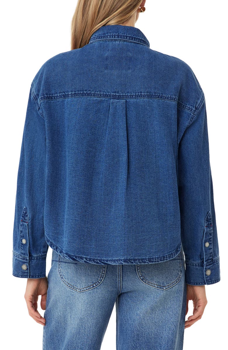 Scotch & Soda Denim Utility Shacket, Alternate, color, Royal Blue