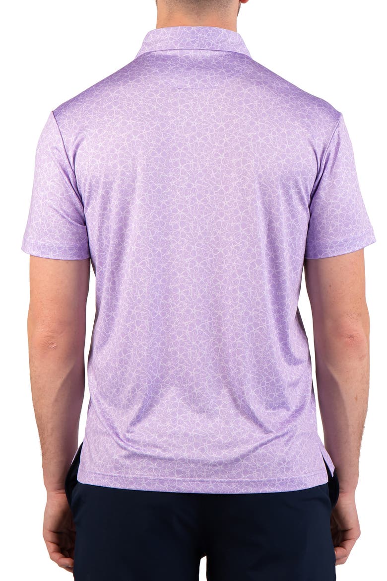 Floral Performance Polo, Alternate, color, LILAC