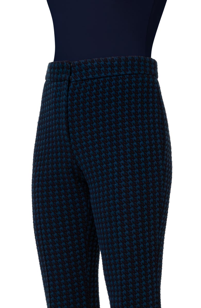 Akris punto Mara Houndstooth Check Cotton Blend Pants, Alternate, color, Navy