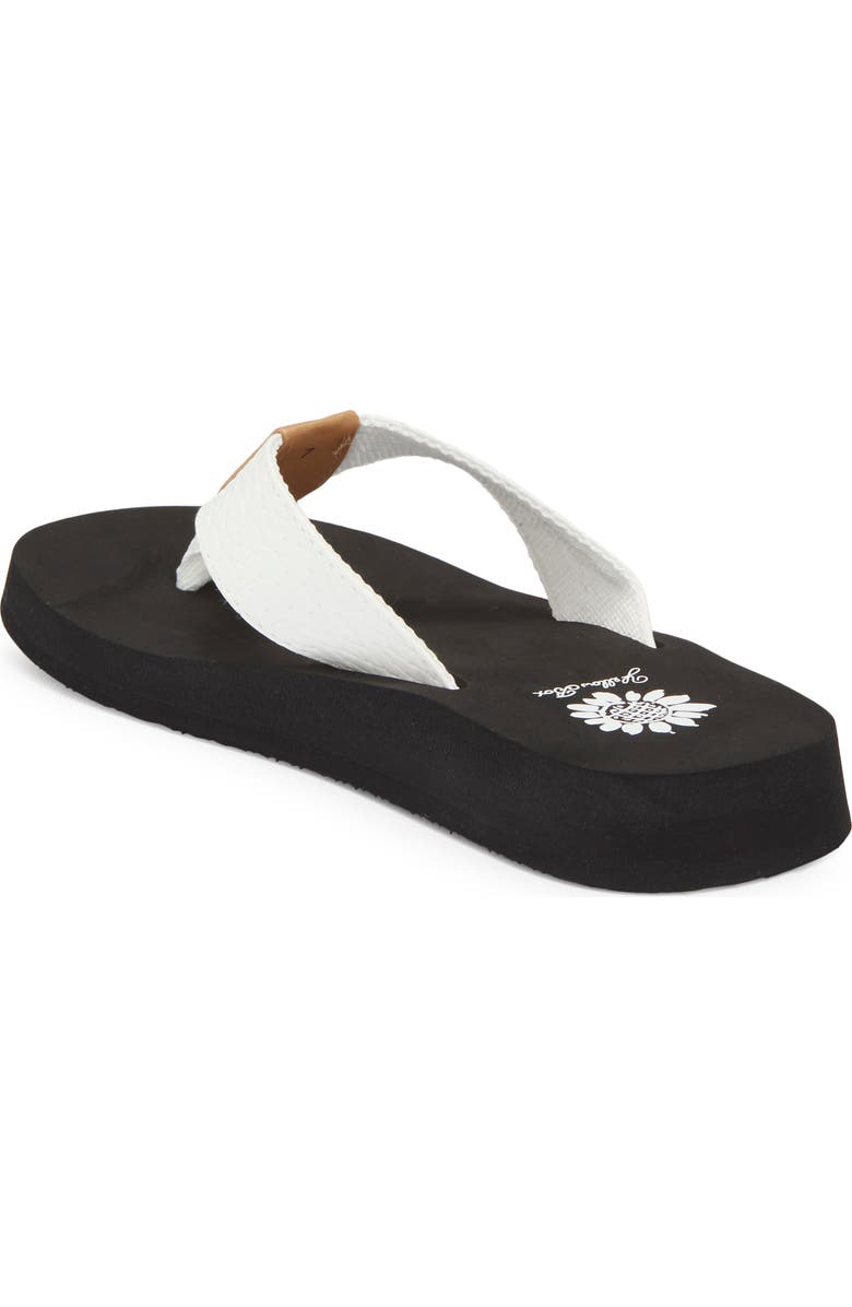 Yellow Box Premium Flax Flip Flop, Alternate, color, White