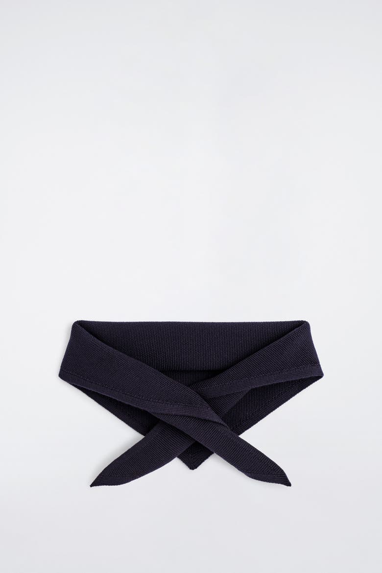 Textured Merino Wool Scarf, Main, color, NAVY