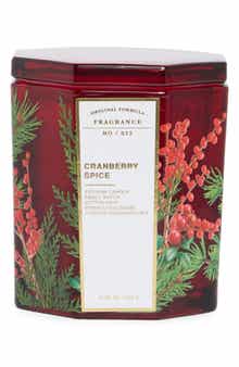 Wild Pine & Cinnamon Scented Hex Jar Candle