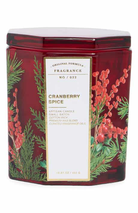 Wild Pine & Cinnamon Scented Hex Jar Candle
