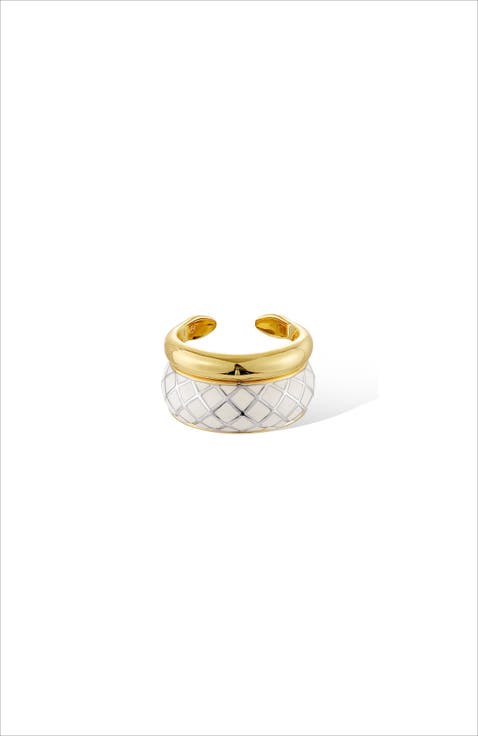 White Uraeus Ring