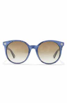 Gucci 52mm Gradient Round Sunglasses