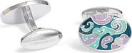 CLIFTON WILSON Oval Paisley Cuff Links
