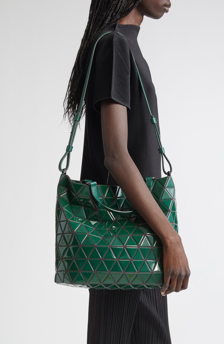 Bao Bao Issey Miyake Crystal Gloss Tote, Alternate, color, Deep Green