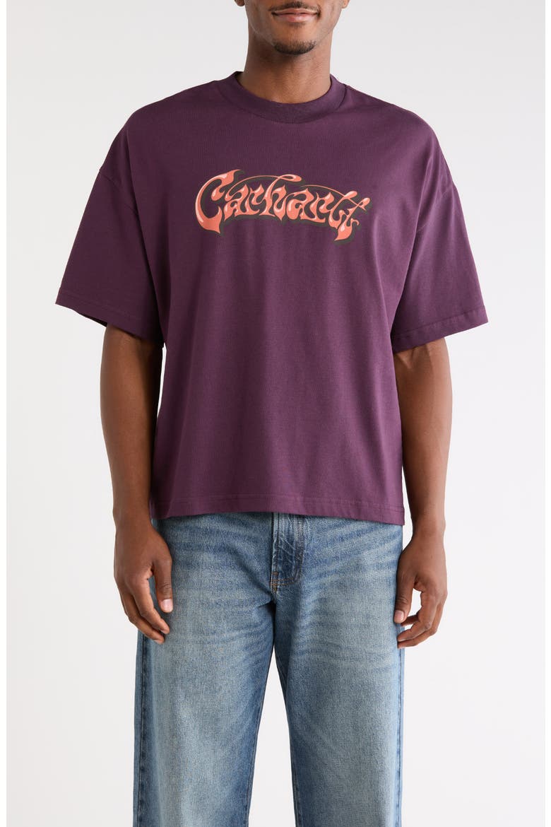 Booger Organic Cotton Graphic T-Shirt, Main, color, COZY PURPLE