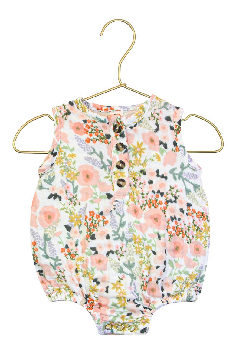 Cotton Muslin Bubble Romper, Main, color, MILLIE