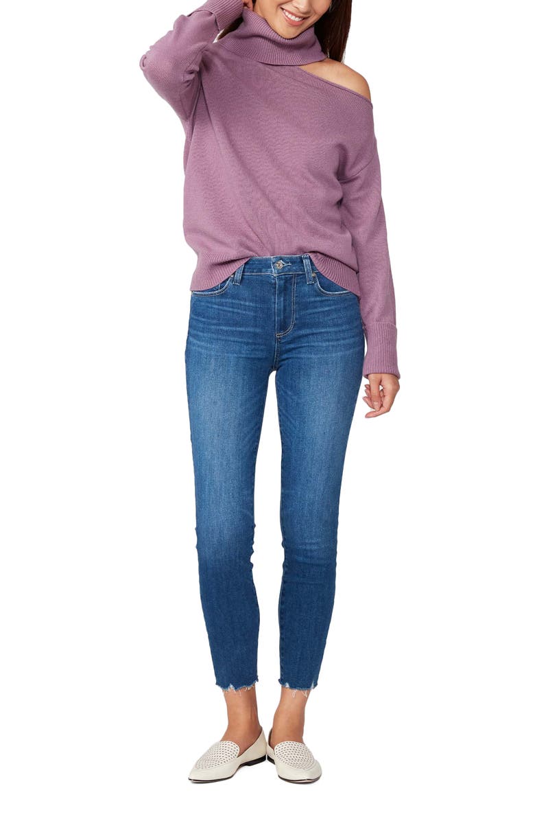 PAIGE Raundi Shoulder Cutout Wool Blend Sweater, Alternate, color,
