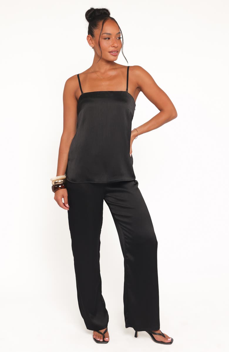 Petal & Pup Selena Satin Camisole & Pants Set, Alternate, color, Black