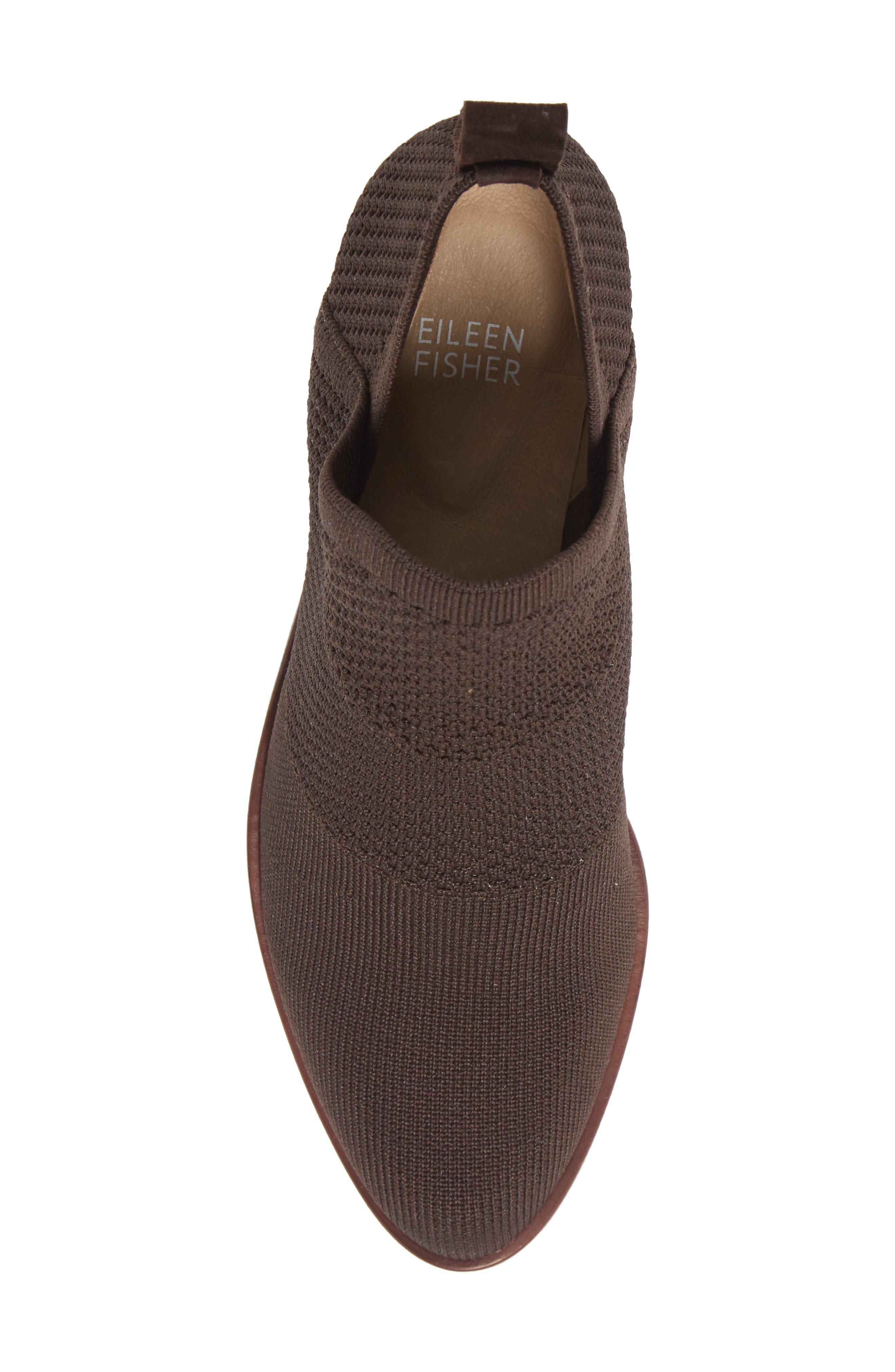 Joss Knit Bootie, Alternate, color, CHOCOLATE KNIT