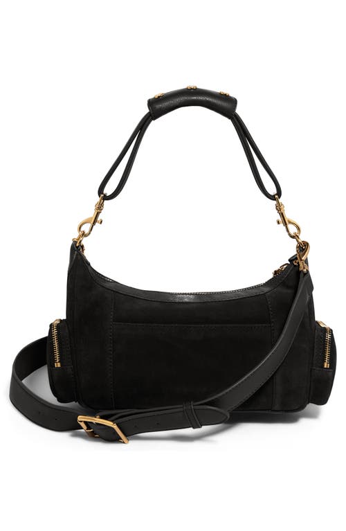 Aimee Away We Go Suede Shoulder Bag