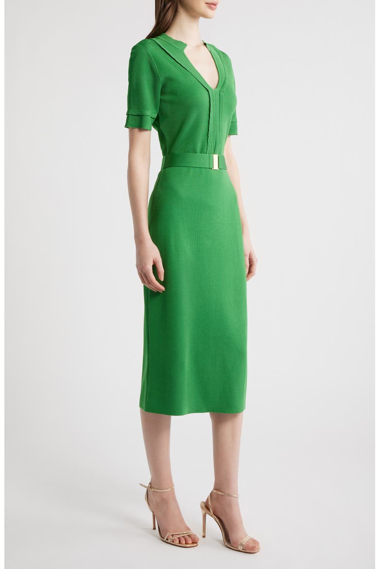The Zariyah Belted Midi Sweater Dress, Alternate, color, MEADOW