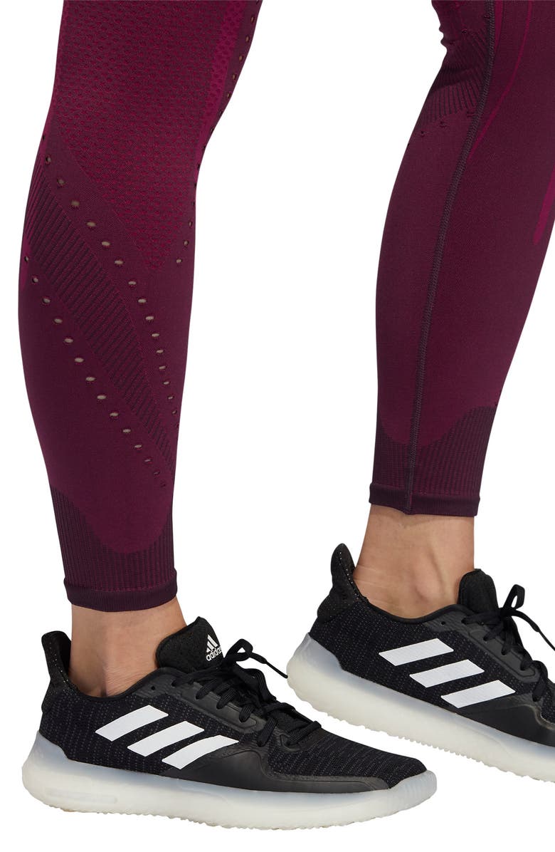 adidas High Waist Primeknit Leggings, Alternate, color, 