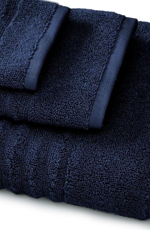 Woven & Weft Combed Cotton 4-pack Bath Towels In Blue
