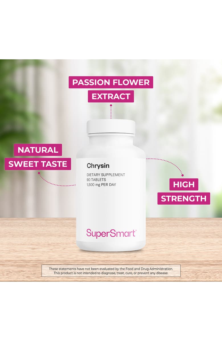 SuperSmart Chrysin Supplement 1500mg, Alternate, color, NO COLOR