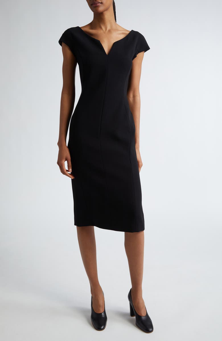 Max Mara Studio Visby Cap Sleeve Sheath Dress, Main, color,