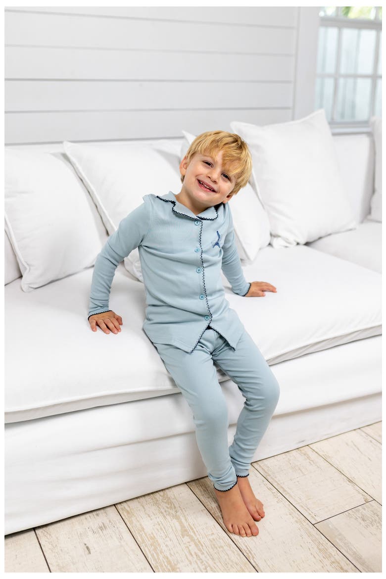 French Grandpa PJ for Boy, Alternate, color, Blue