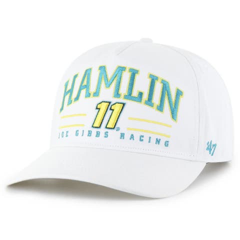 Men's '47 White Denny Hamlin Roscoe Hitch Adjustable Hat